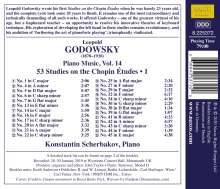 Leopold Godowsky (1870-1938): Klavierwerke Vol.14 (53 Studien über die Etüden von Chopin Vol.1), CD