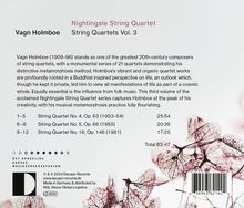 Vagn Holmboe (1909-1996): Sämtliche Streichquartette Vol.3, CD