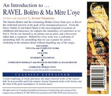 Classics Explained:Ravel,Bolero/Ma Mere l'oye, 2 CDs