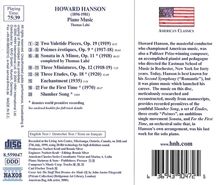 Howard Hanson (1896-1981): Klavierwerke, CD