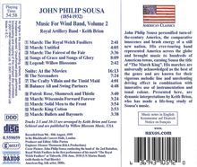 John Philip Sousa (1854-1932): Music for Wind Band Vol.2, CD