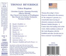Thomas Beveridge (geb. 1938): Yizkor Requiem, CD