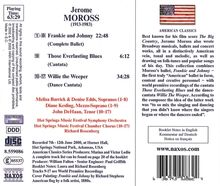 Jerome Moross (1913-1983): Frankie and Johnny (Ballett), CD