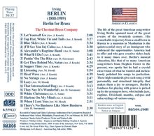 Irving Berlin (1888-1989): Berlin for Brass, CD