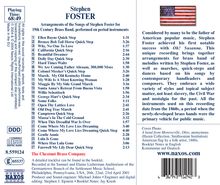 Stephen Collins Foster (1826-1864): Foster for Brass (27 Song-Arrangements für Blechbläser), CD