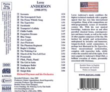 Leroy Anderson (1908-1975): Leroy Anderson Orchestral Favourites, CD