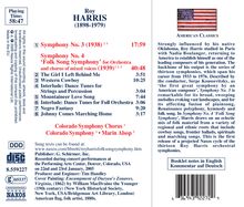 Roy Harris (1898-1979): Symphonien Nr.3 &amp; 4, CD