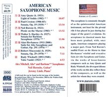 Alex Mitchell - American Saxophone Music, CD