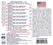 Peter Boyer (geb. 1970): Ellis Island:The Dream of America für Sprecher &amp; Orchester, CD