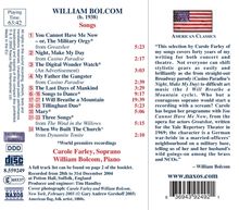 William Bolcom (geb. 1938): Songs, CD