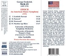 George Frederick McKay (1899-1970): Epoch - An American Dance Symphony, CD