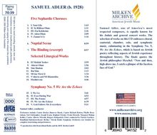 Samuel Adler (geb. 1928): Symphonie Nr.5 "We Are the Echoes", CD