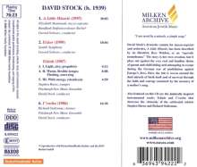David Stock (1939-2015): A Littel Miracle für Mezzosopran &amp; Orchester, CD