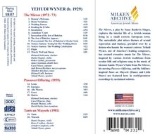 Yehudi Wyner (geb. 1929): The Mirror, CD