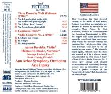 Paul Fetler (geb. 1920): Violinkonzert Nr.2, CD