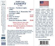 Judith Lang Zaimont (geb. 1945): Stillness, CD