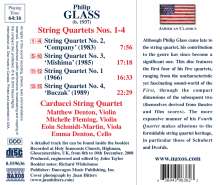 Philip Glass (geb. 1937): Streichquartette Nr.1-4, CD
