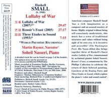 Haskell Small (geb. 1948): Lullaby of War, CD