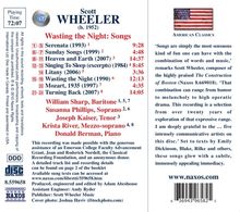 Scott Wheeler (geb. 1952): Lieder "Wasting the Night", CD