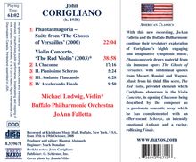 John Corigliano (geb. 1938): Violinkonzert "The Red Violin", CD