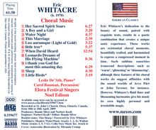 Eric Whitacre (geb. 1970): Chorwerke, CD