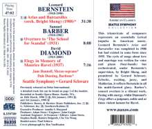 Leonard Bernstein (1918-1990): Arias &amp; Barcarolles, CD