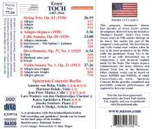 Ernst Toch (1887-1964): Violinsonate Nr.1, CD