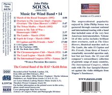 John Philip Sousa (1854-1932): Music for Wind Band Vol.14, CD