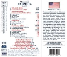 Mohammed Fairouz (geb. 1985): Sonate für Violine solo "Native Informant", CD