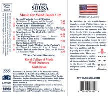 John Philip Sousa (1854-1932): Music for Wind Band Vol.19, CD