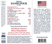 Richard Danielpour (geb. 1956): Streichquartette Nr.5-7 - "Urban Dances", CD
