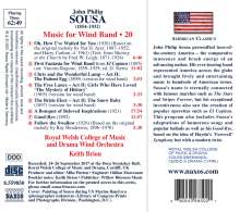 John Philip Sousa (1854-1932): Music for Wind Band Vol.20, CD