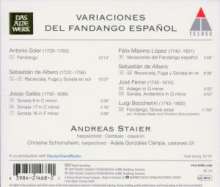Andreas Staier - Variaciones del fandango espanol, CD