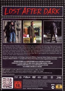 "Lost After Dark", 1984: Teenager verlassen Tanzabend, geraten auf Farm. Kampf ums Überleben gegen Kannibalen-Clan. Slasher-Horrorthriller.