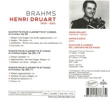 Johannes Brahms (1833-1897): Klarinettenquintett op.115, CD