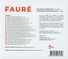 Gabriel Faure (1845-1924): Lieder "Melodies", CD