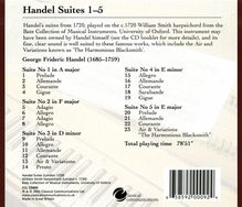 Georg Friedrich Händel (1685-1759): Cembalosuiten (1720) Nr.1-5, CD