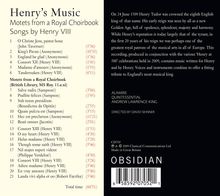 Henry's Music - Motets from a Royal Choirbook, CD