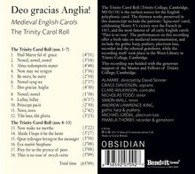 Deo gracias Anglia! - Medieval English Carols, CD