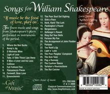 Songs for William Shakespeare, CD