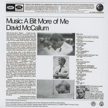 David Mccallum: Music: A Bit More Of Me, CD