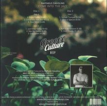 Texte: "Raffaele Ciavolino - Come Into the Jazz", "Groove Culture Deep", Trackliste und Produktionsinfos. Pflanzen im Hintergrund.