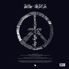 Twit One - the Sit-In. Text in Form eines Friedenszeichens, umgeben von weiteren geschwungenen Texten.