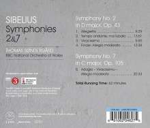 Jean Sibelius (1865-1957): Symphonien Nr.2 &amp; 7, CD