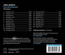John Jenkins (1592-1678): Five-Part Consorts, CD