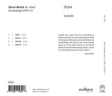 Steve Reich (geb. 1936): Drumming Parts I-IV, CD