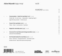 Akira Miyoshi (1933-2013): Kammermusik für Schlagzeug "Tribute to Miyoshi", CD