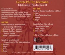 Georg Philipp Telemann (1681-1767): Tafelmusik Teil 3, 2 CDs