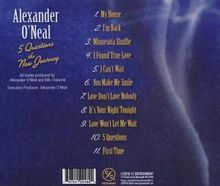Alexander O'Neal: Five Questions The New Journey, CD