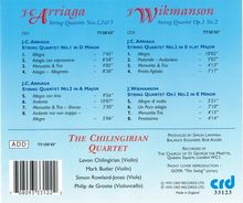 Juan Arriaga (1806-1826): Streichquartette Nr.1-3, 2 CDs